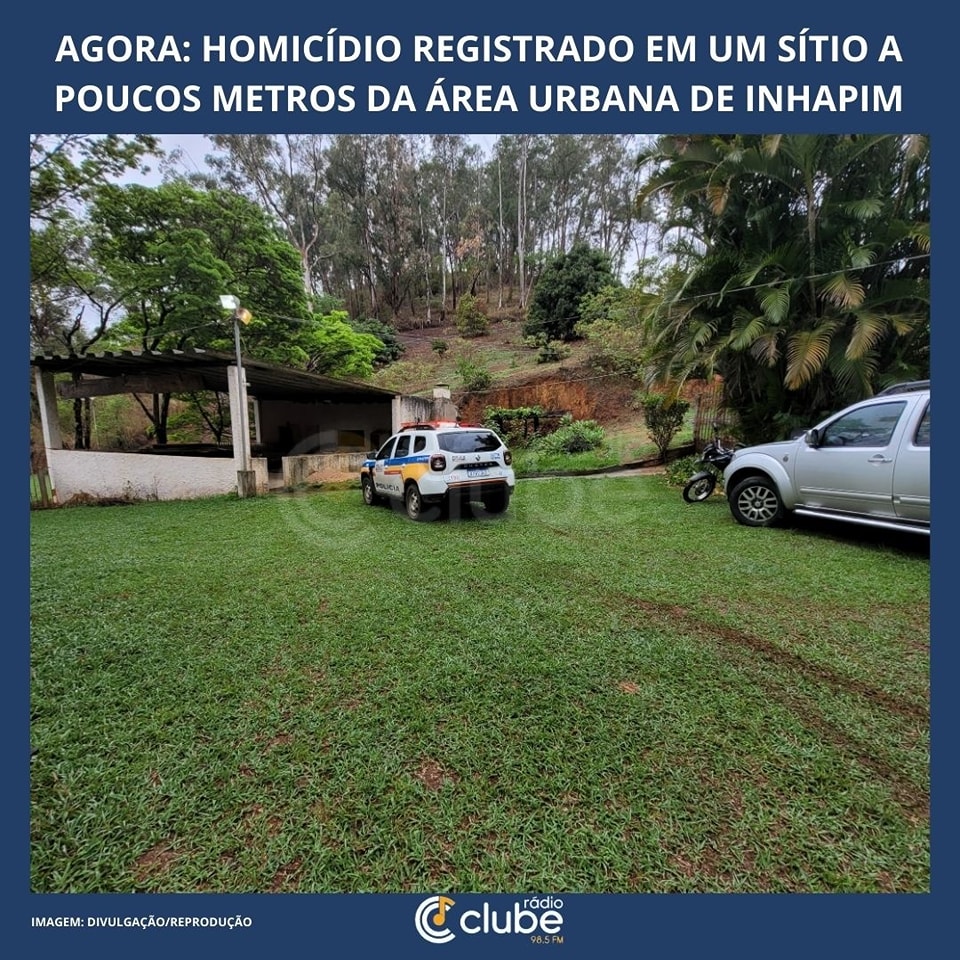 Homicídio registrado em um sítio próximo à cidade de Inhapim