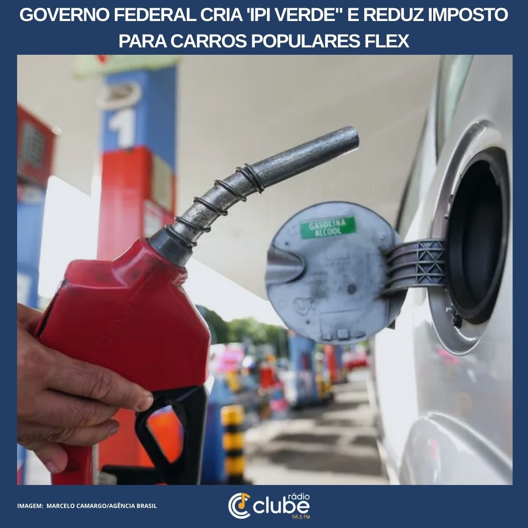 Governo federal cria ‘IPI verde” e reduz imposto para carros populares flex