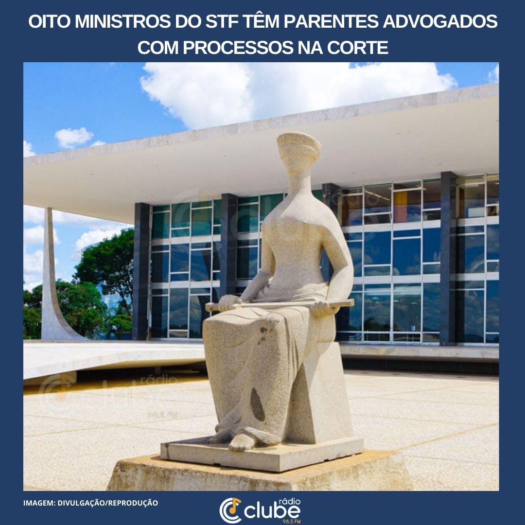 Oito ministros do STF têm parentes advogados com processos na Corte