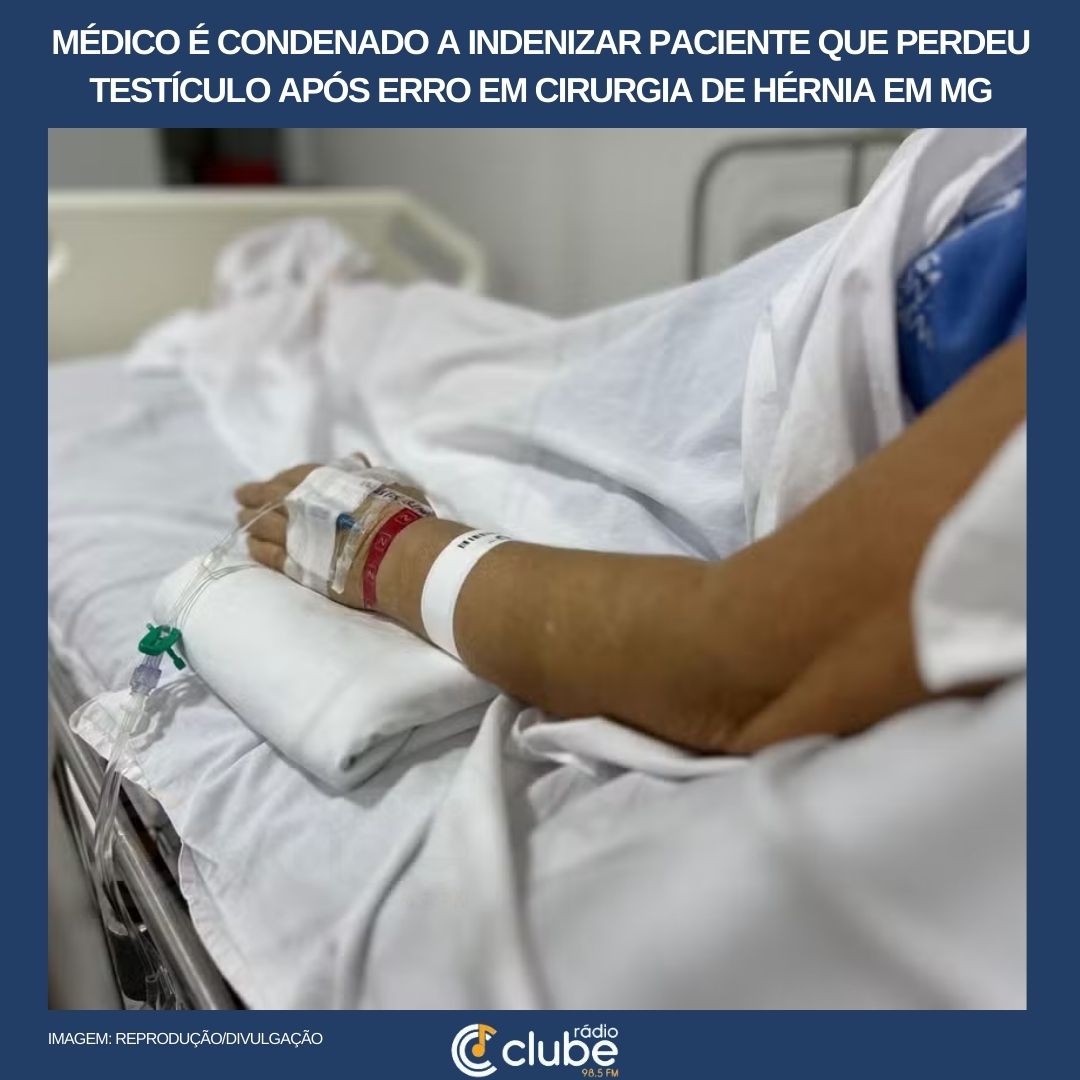 Médico é condenado a indenizar paciente que perdeu testículo após erro em cirurgia de hérnia em MG