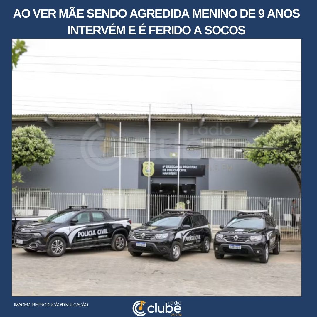 Ao ver mãe sendo agredida por se recusar a sentar com marido, menino de 9 anos intervém e é ferido a socos