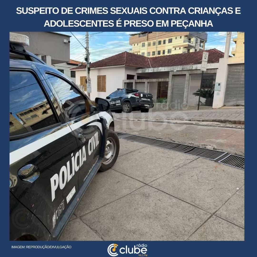 Suspeito de crimes sexuais contra crianças e adolescentes é preso em Peçanha