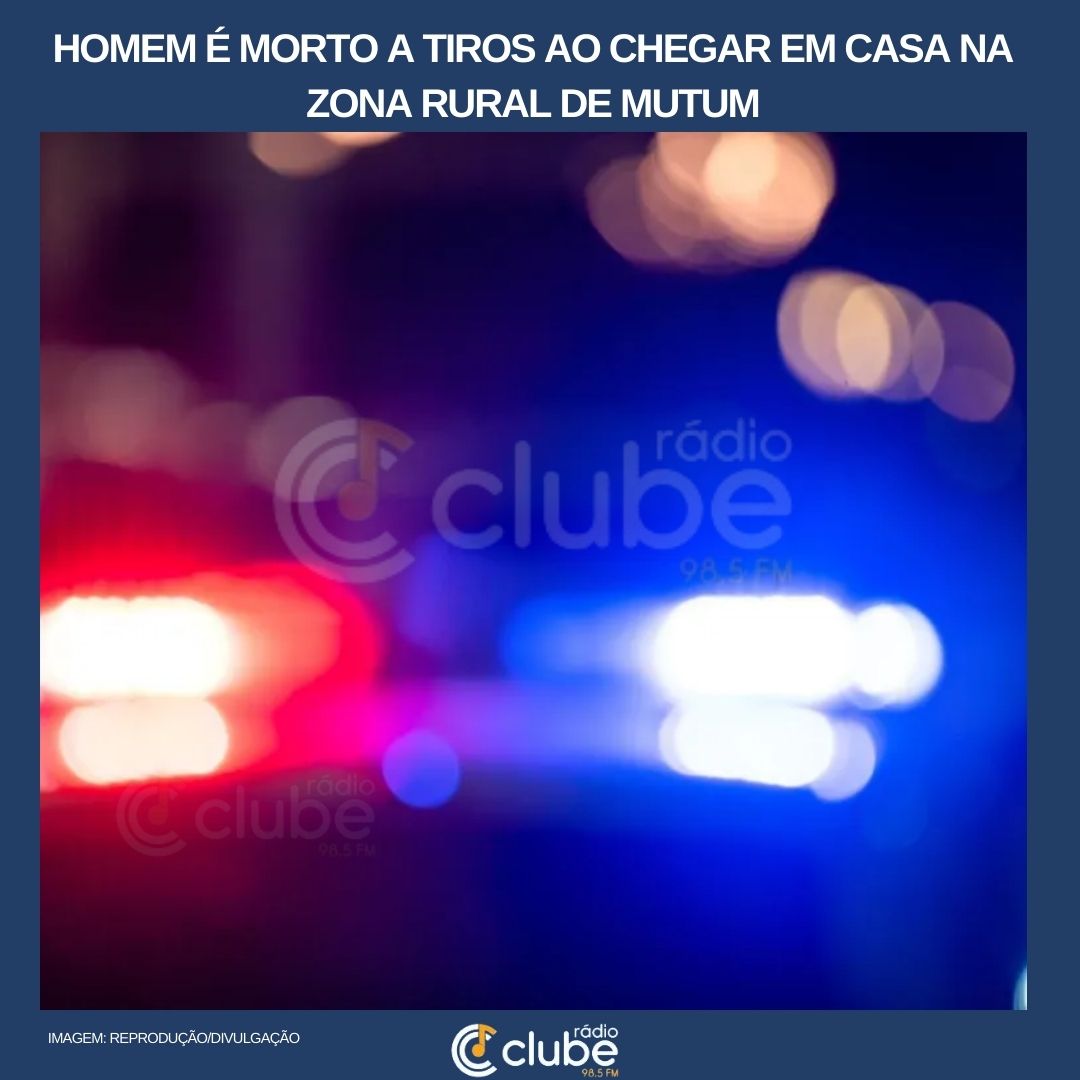 Homem é morto a tiros ao chegar em casa na zona rural de Mutum