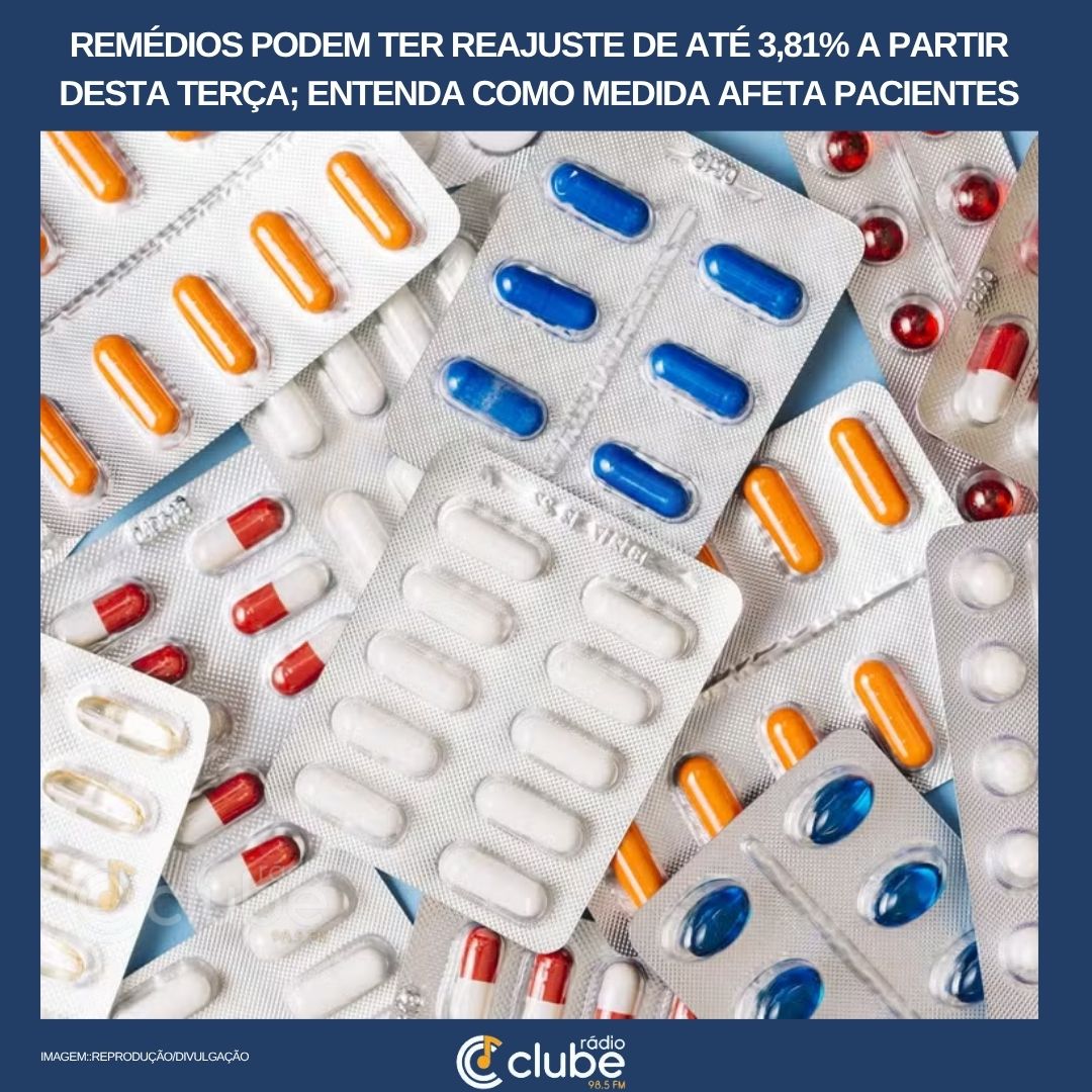 Remédios podem ter reajuste de até 3,81% a partir desta terça; entenda como medida afeta pacientes