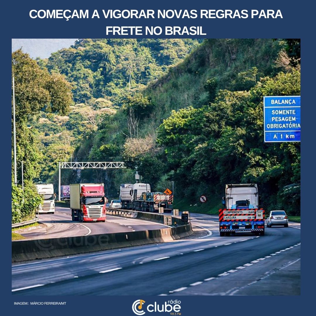 Começam a vigorar novas regras para frete no Brasil