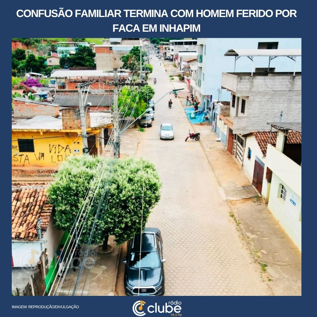 Confusão familiar termina com homem ferido por faca em Inhapim