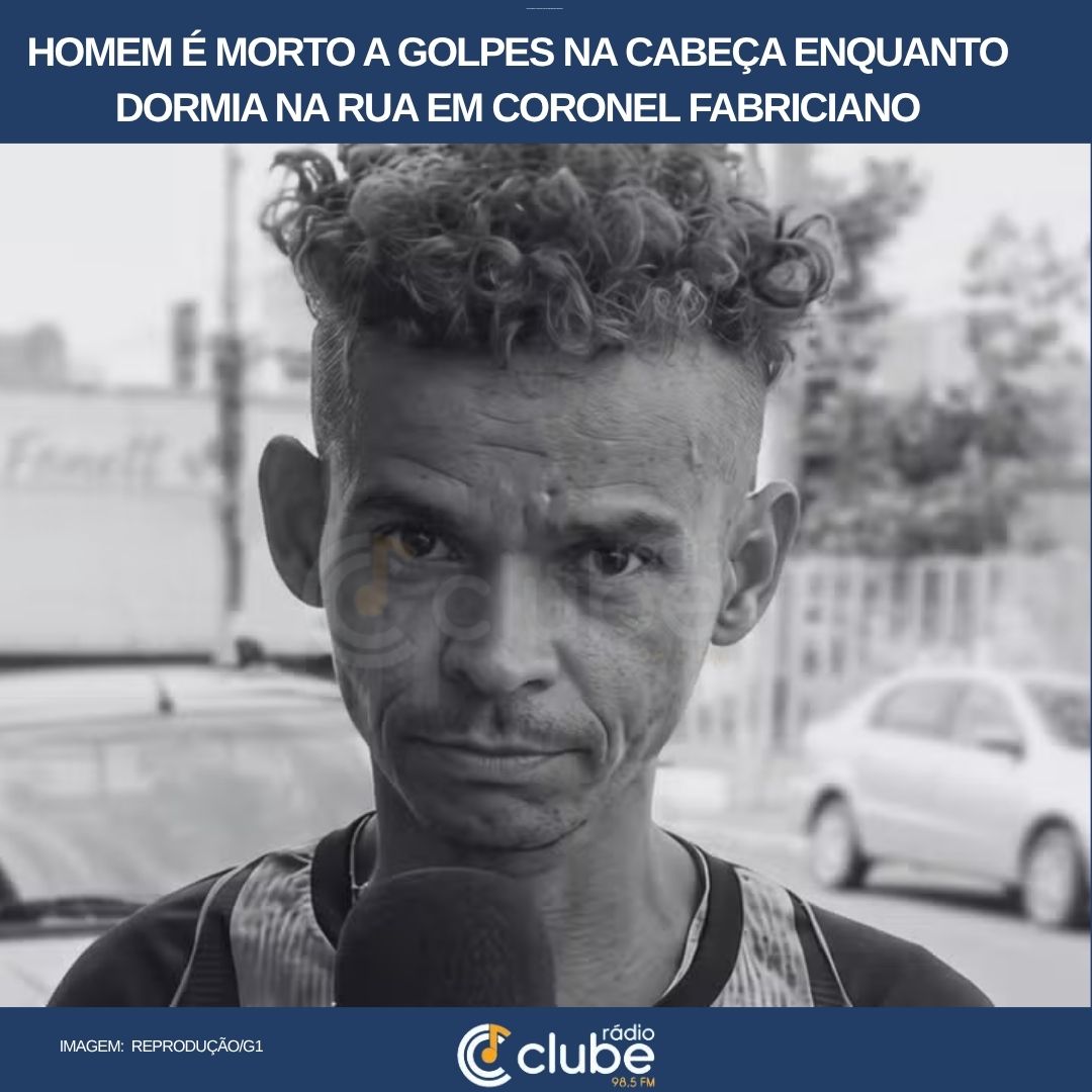 Homem é morto a golpes na cabeça enquanto dormia na rua em Coronel Fabriciano