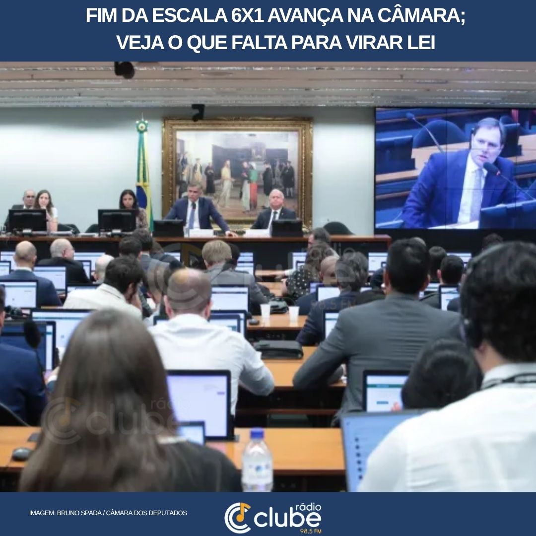 Fim da escala 6×1 avança na Câmara; veja o que falta para virar lei