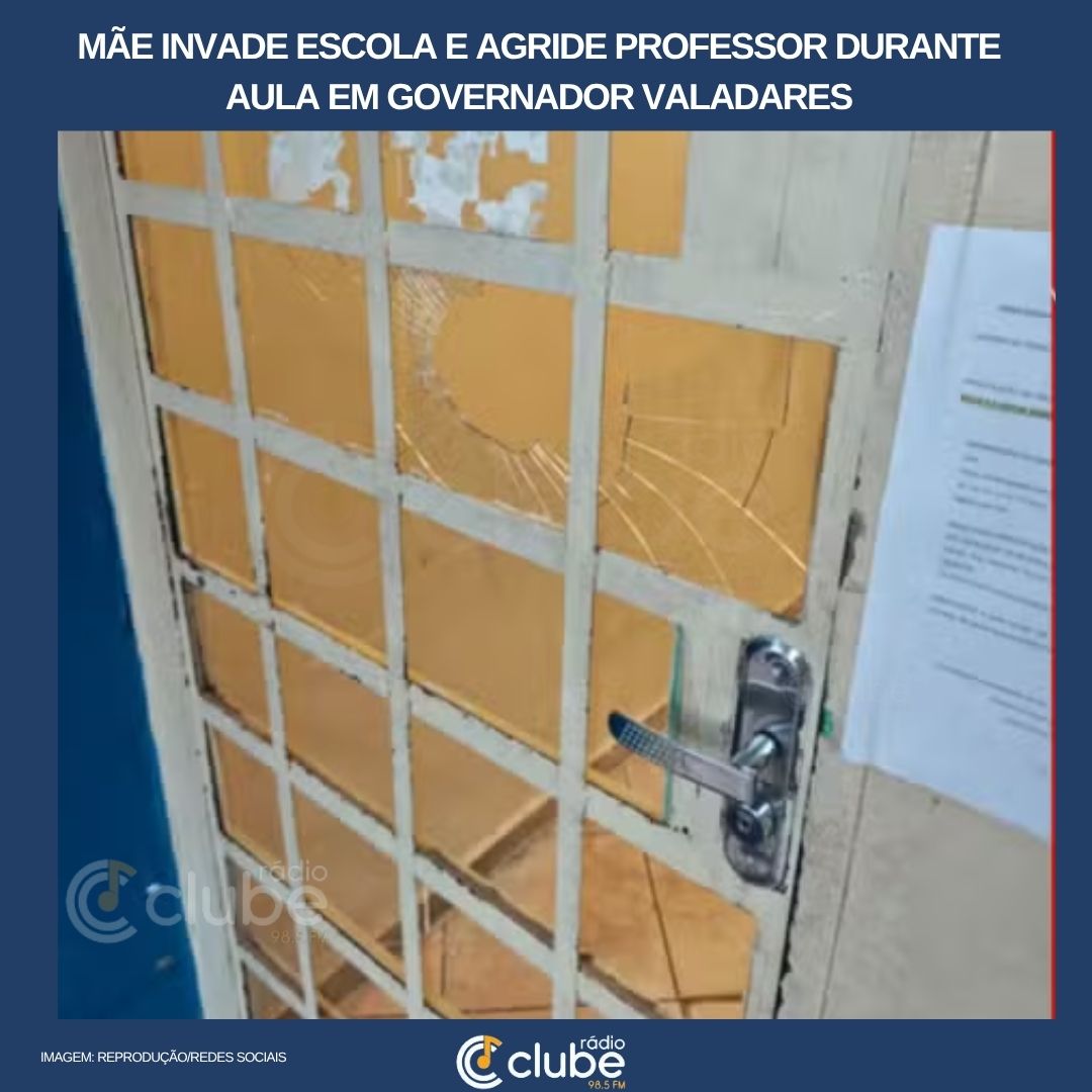 Mãe invade escola e agride professor durante aula em Governador Valadares