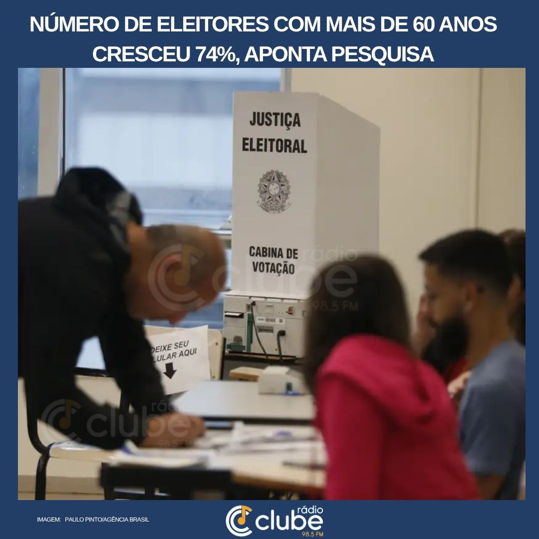 Número de eleitores com mais de 60 anos cresceu 74%, aponta pesquisa