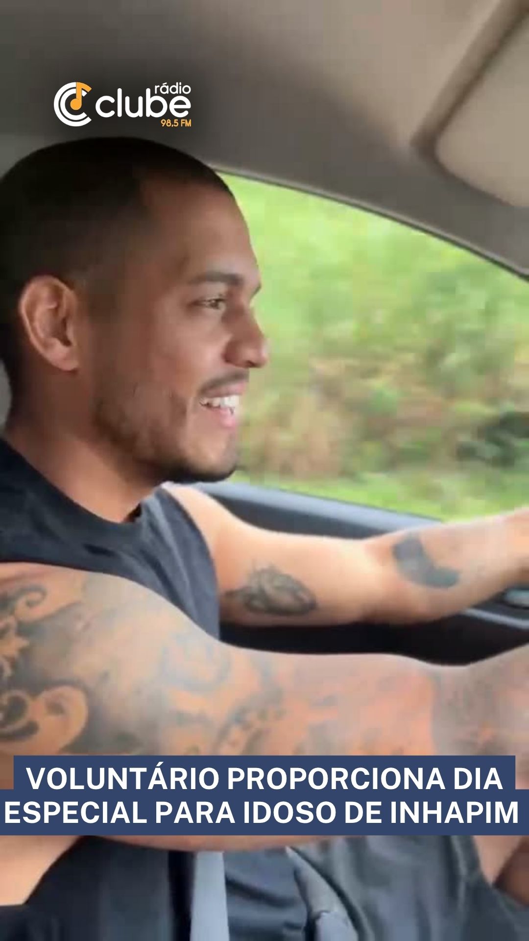 VOLUNTÁRIO PROPORCIONA DIA ESPECIAL PARA IDOSO DE INHAPIM