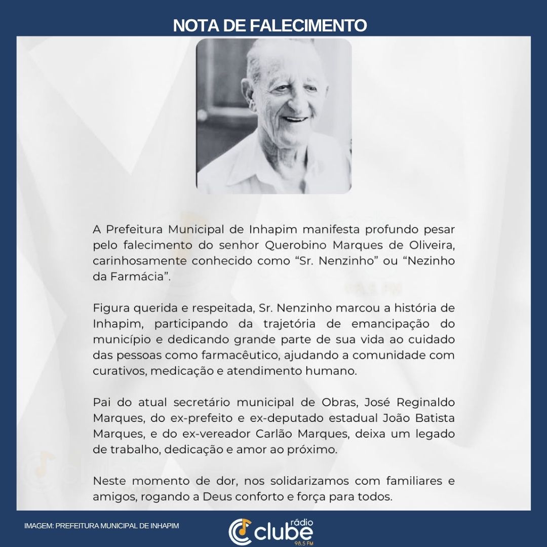 Nota de Falecimento