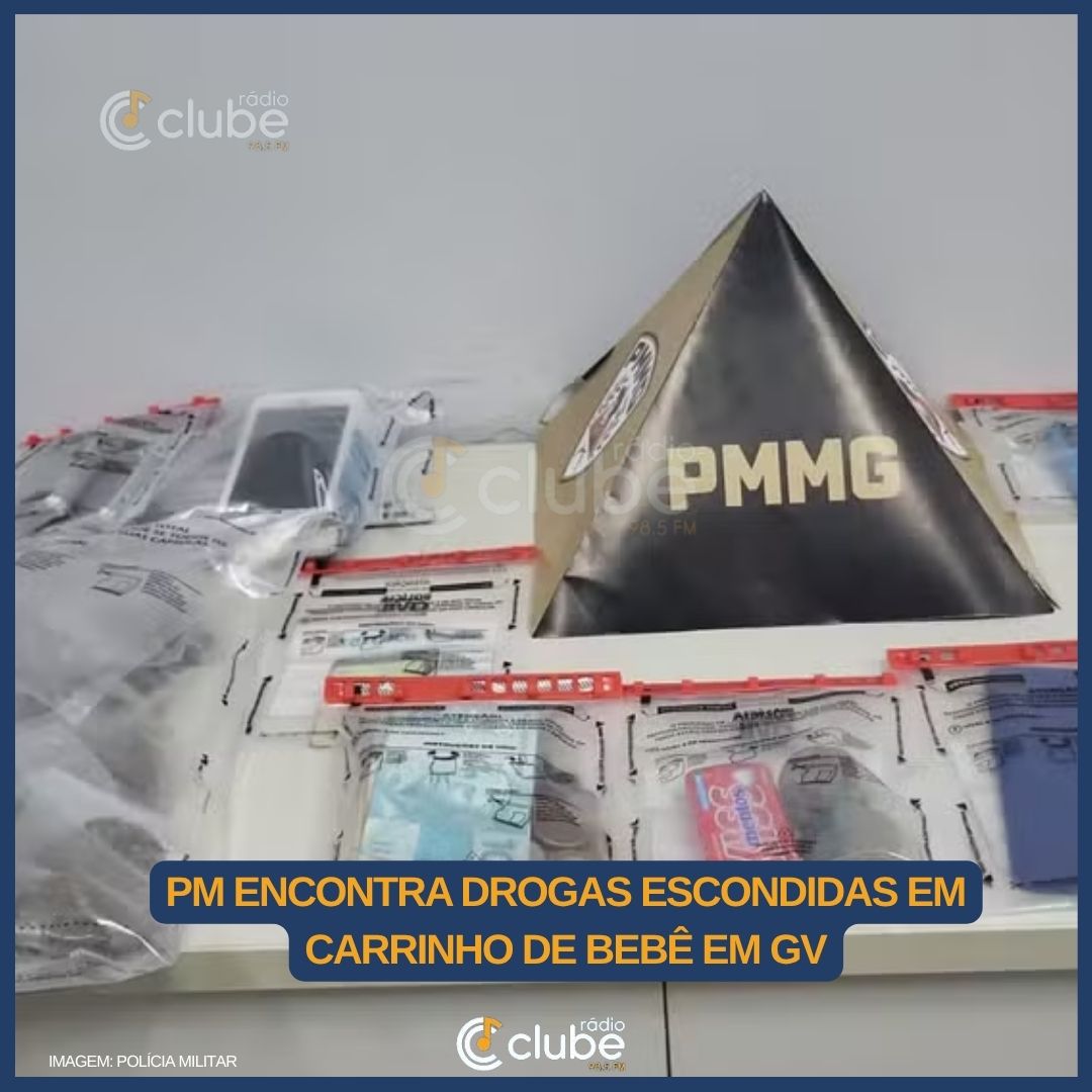 PM encontra drogas escondidas em carrinho de bebê em Governador Valadares