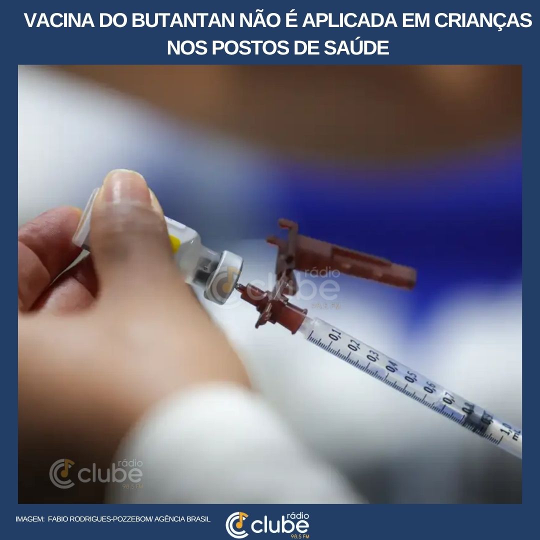 Vacina do Butantan não é aplicada em crianças nos postos de saúde