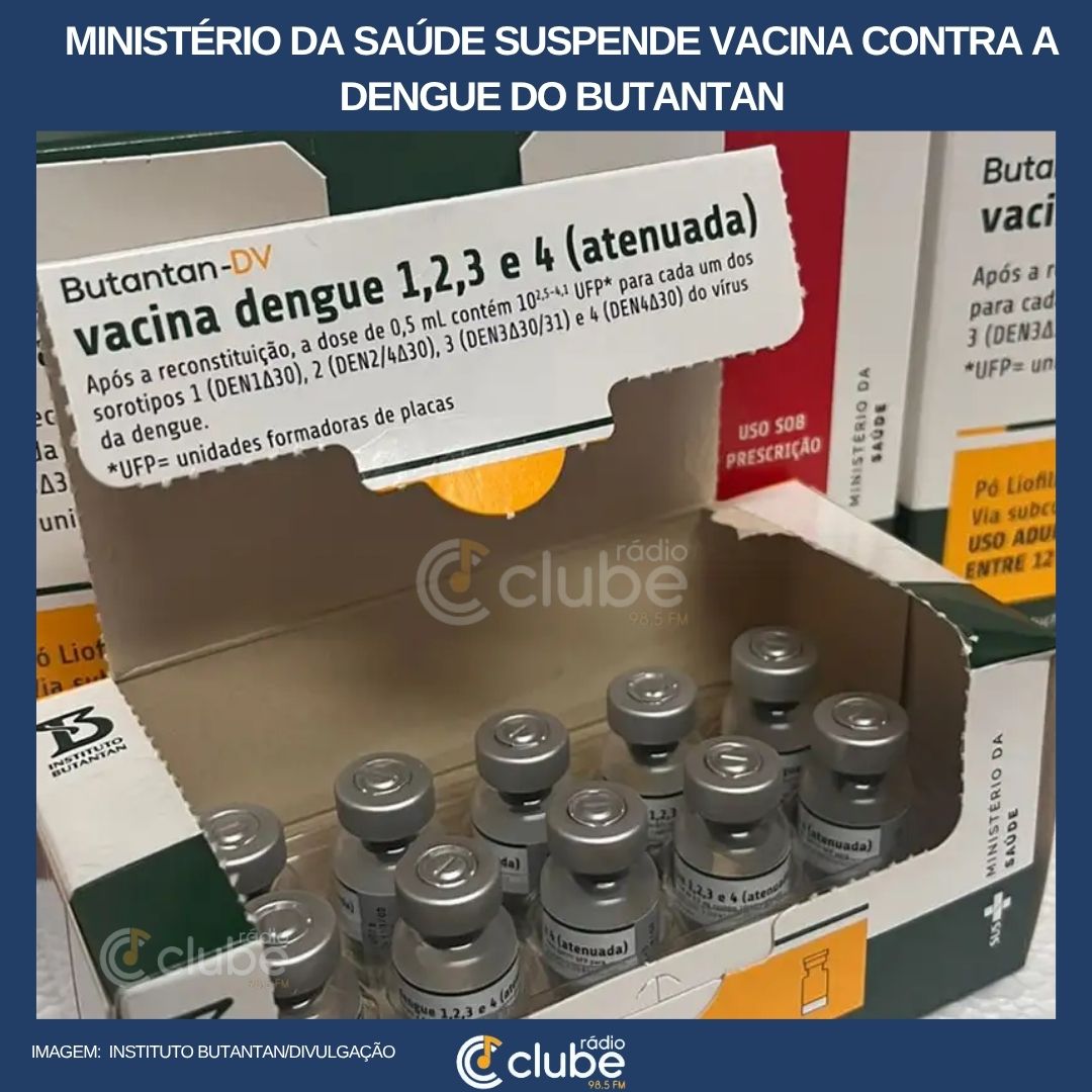 Ministério da Saúde suspende vacina contra a dengue do Butantan