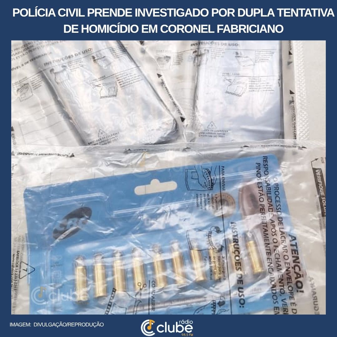 Polícia Civil prende investigado por dupla tentativa de homicídio em Coronel Fabriciano