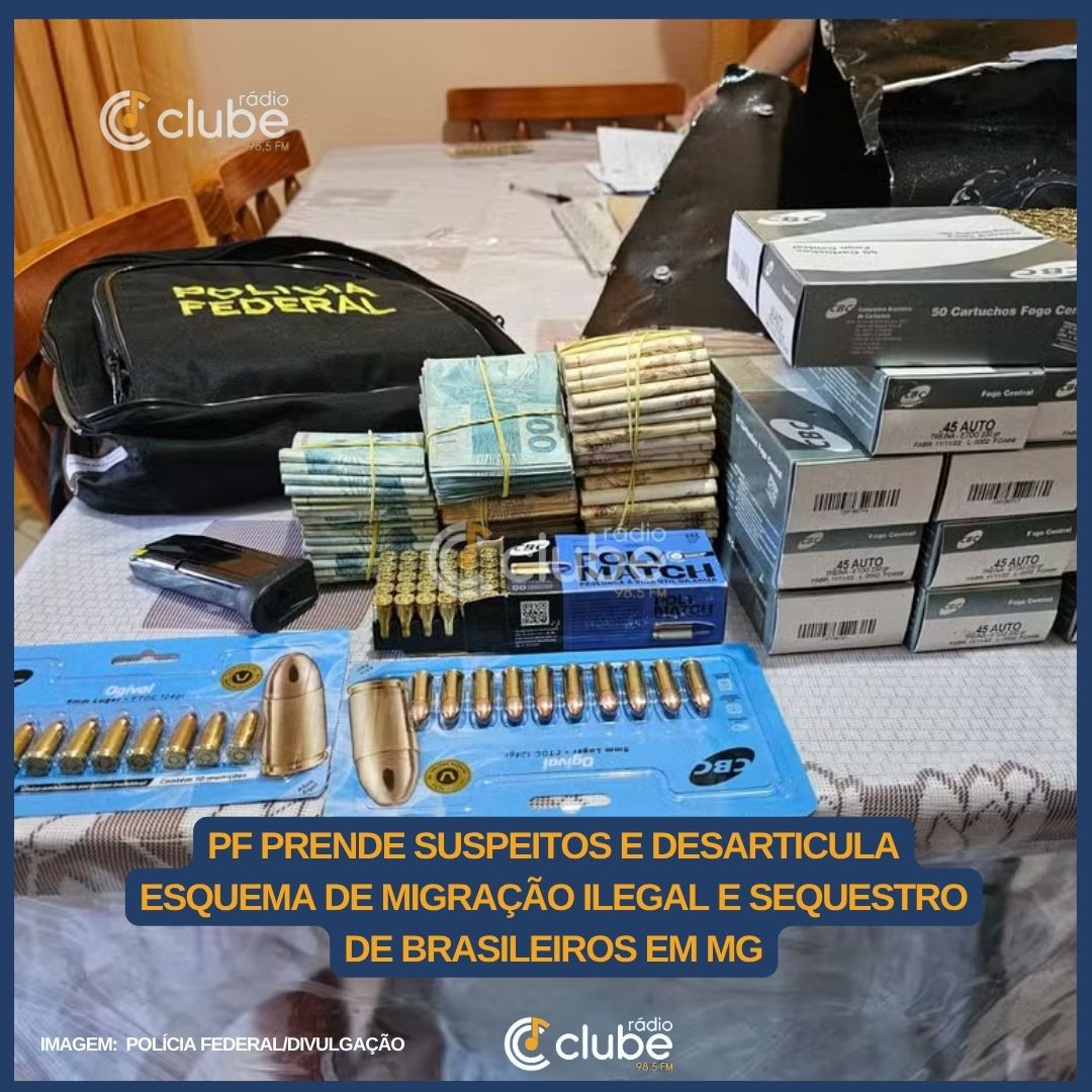 PF prende suspeitos e desarticula esquema de migração ilegal e sequestro de brasileiros em MG
