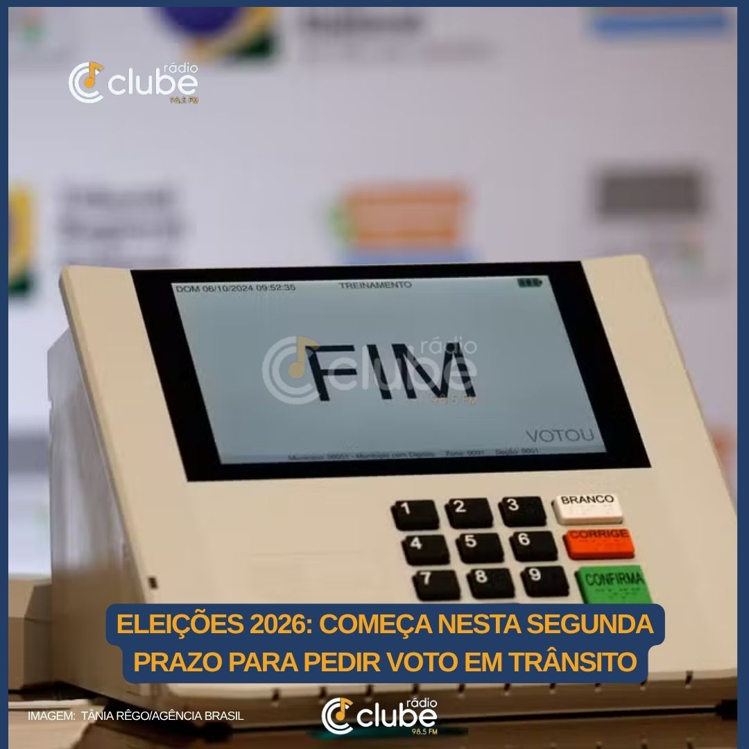 Eleições 2026: começa nesta segunda prazo para pedir voto em trânsito