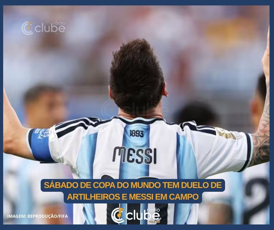 Sábado de Copa do Mundo tem duelo de artilheiros e Messi em campo