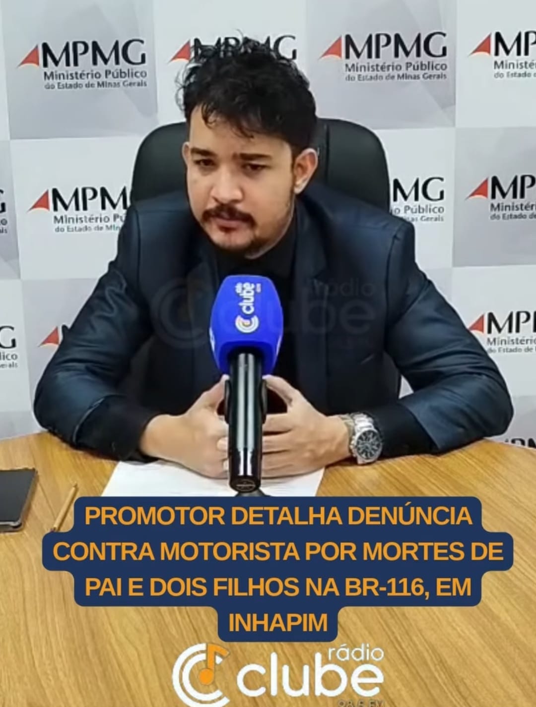 Promotor detalha denúncia contra motorista por mortes de pai e dois filhos na BR-116, em Inhapim