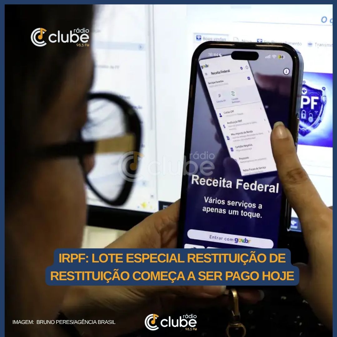 IRPF: lote especial restituição de restituição começa a ser pago hoje