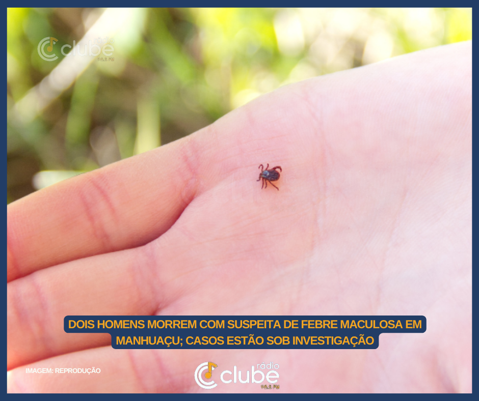 Dois homens morrem com suspeita de febre maculosa em Manhuaçu; casos estão sob investigação