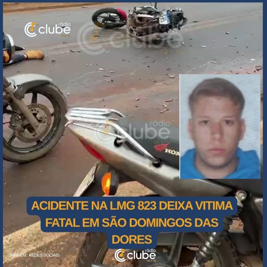 Acidente na LMG-823 deixa uma vítima fatal em São Domingos das Dores