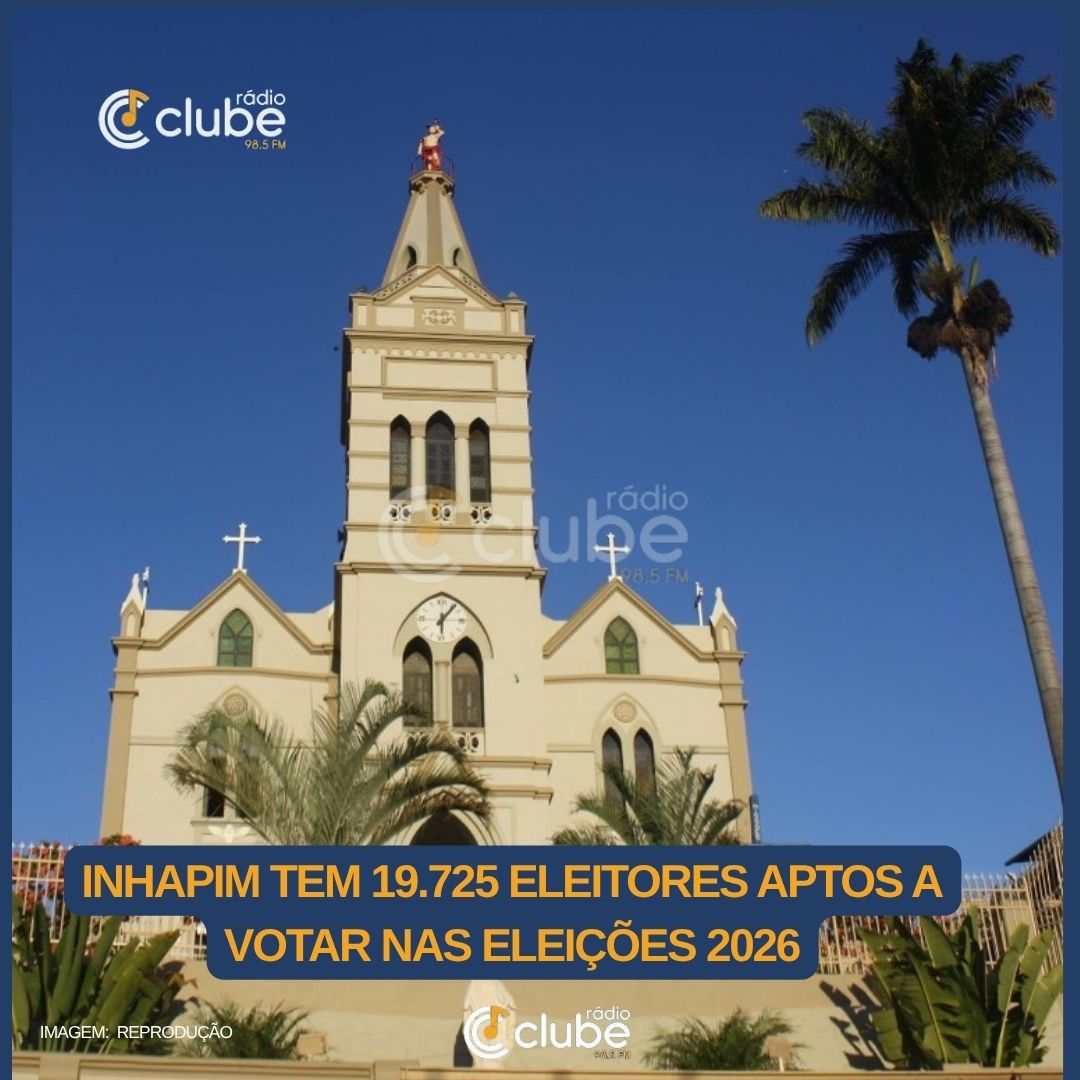 Inhapim tem 19.725 eleitores aptos a votar nas Eleições 2026