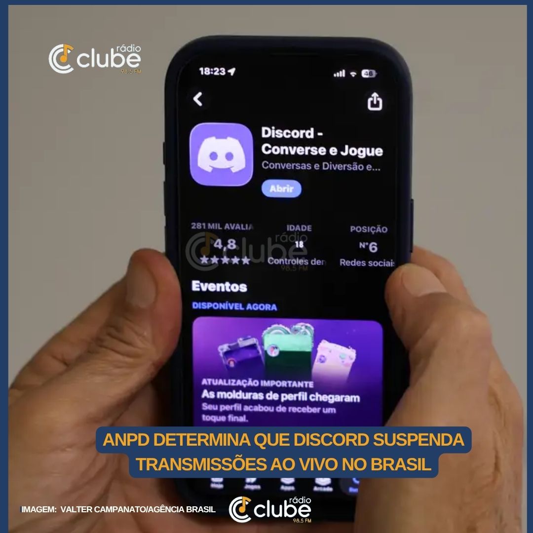 ANPD determina suspensão de transmissões ao vivo no Discord no Brasil