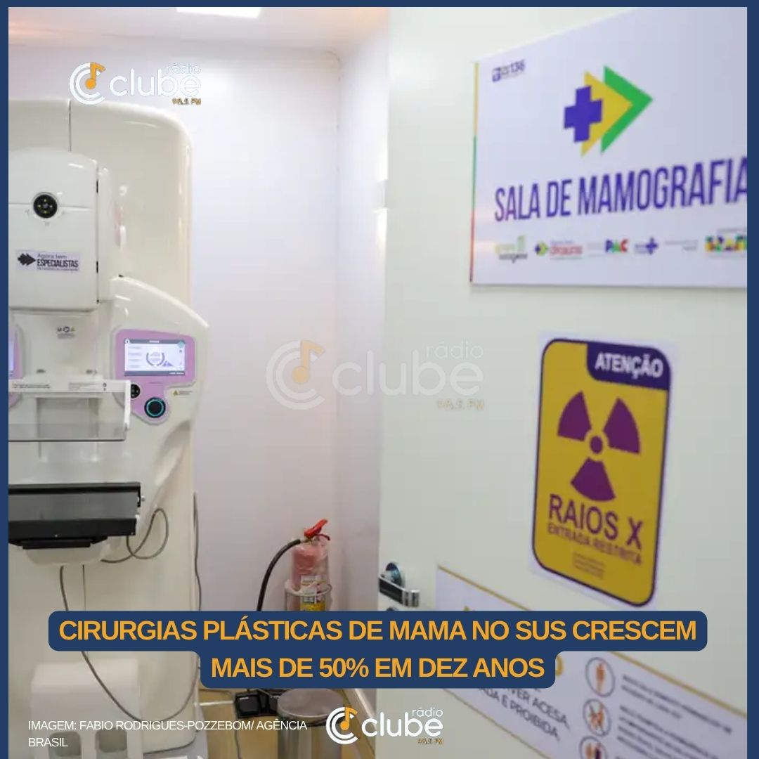 Cirurgias plásticas de mama no SUS crescem mais de 50% em dez anos