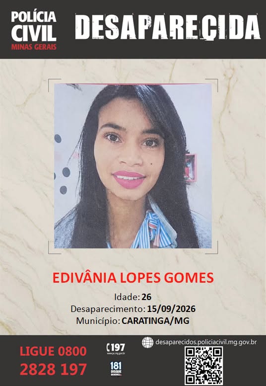 DESAPARECIDA EM CARATINGA