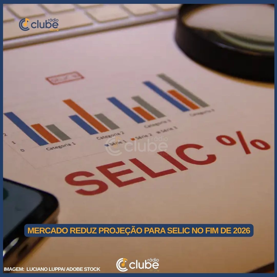 MERCADO REDUZ PROJEÇÃO PARA SELIC NO FIM DE 2026