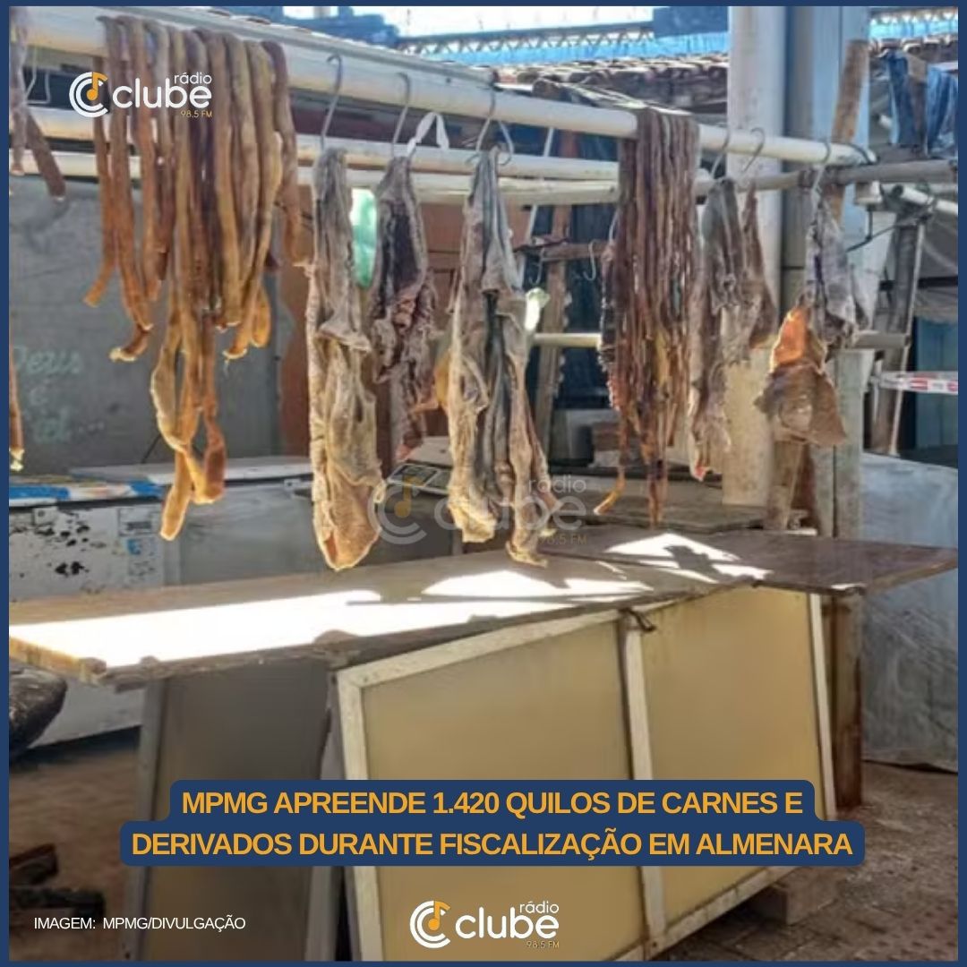 MPMG APREENDE 1.420 QUILOS DE CARNES E DERIVADOS DURANTE FISCALIZAÇÃO EM ALMENARA