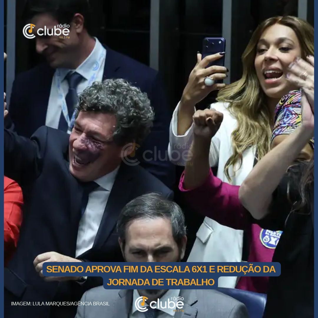 Senado aprova fim da escala 6×1 e redução da jornada de trabalho