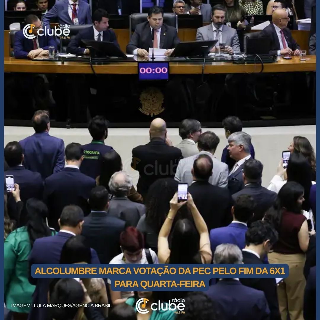 Alcolumbre marca votação da PEC pelo fim da 6×1 para quarta-feira