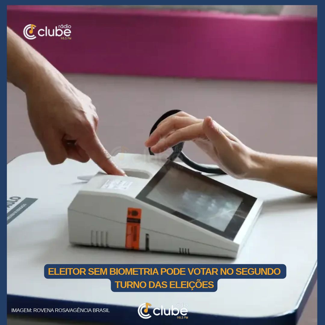 ELEITOR SEM BIOMETRIA PODE VOTAR NO SEGUNDO TURNO DAS ELEIÇÕES